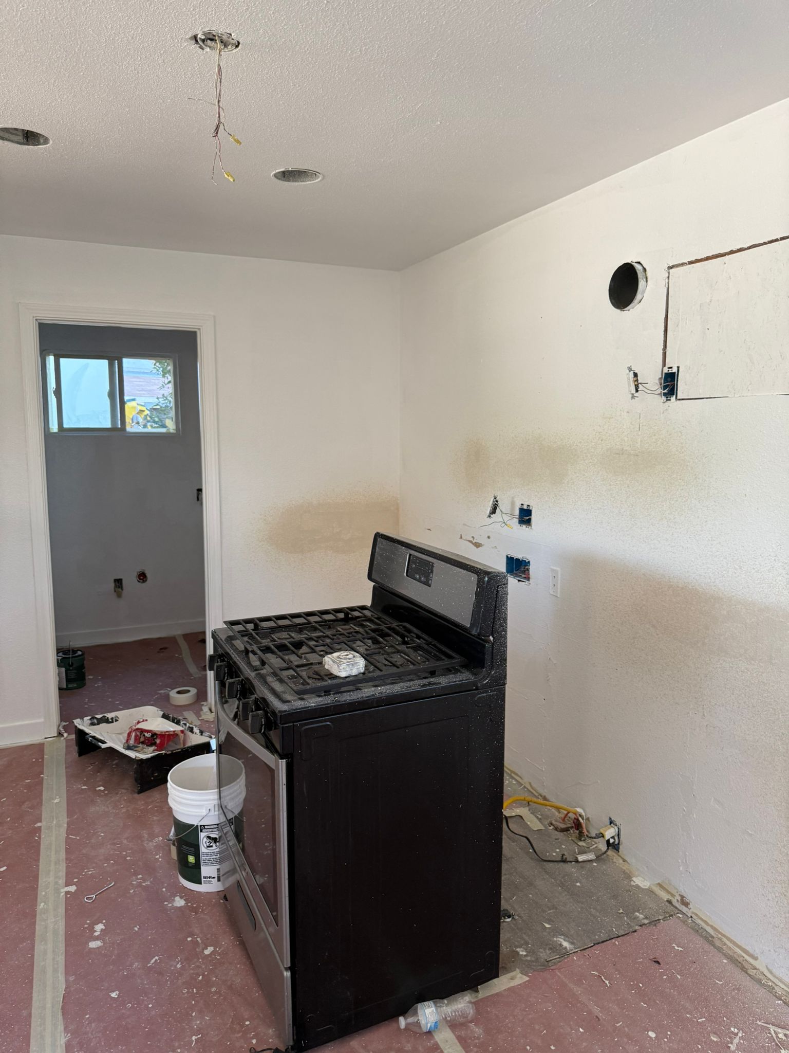 Before: Damaged Drywall & Ceiling