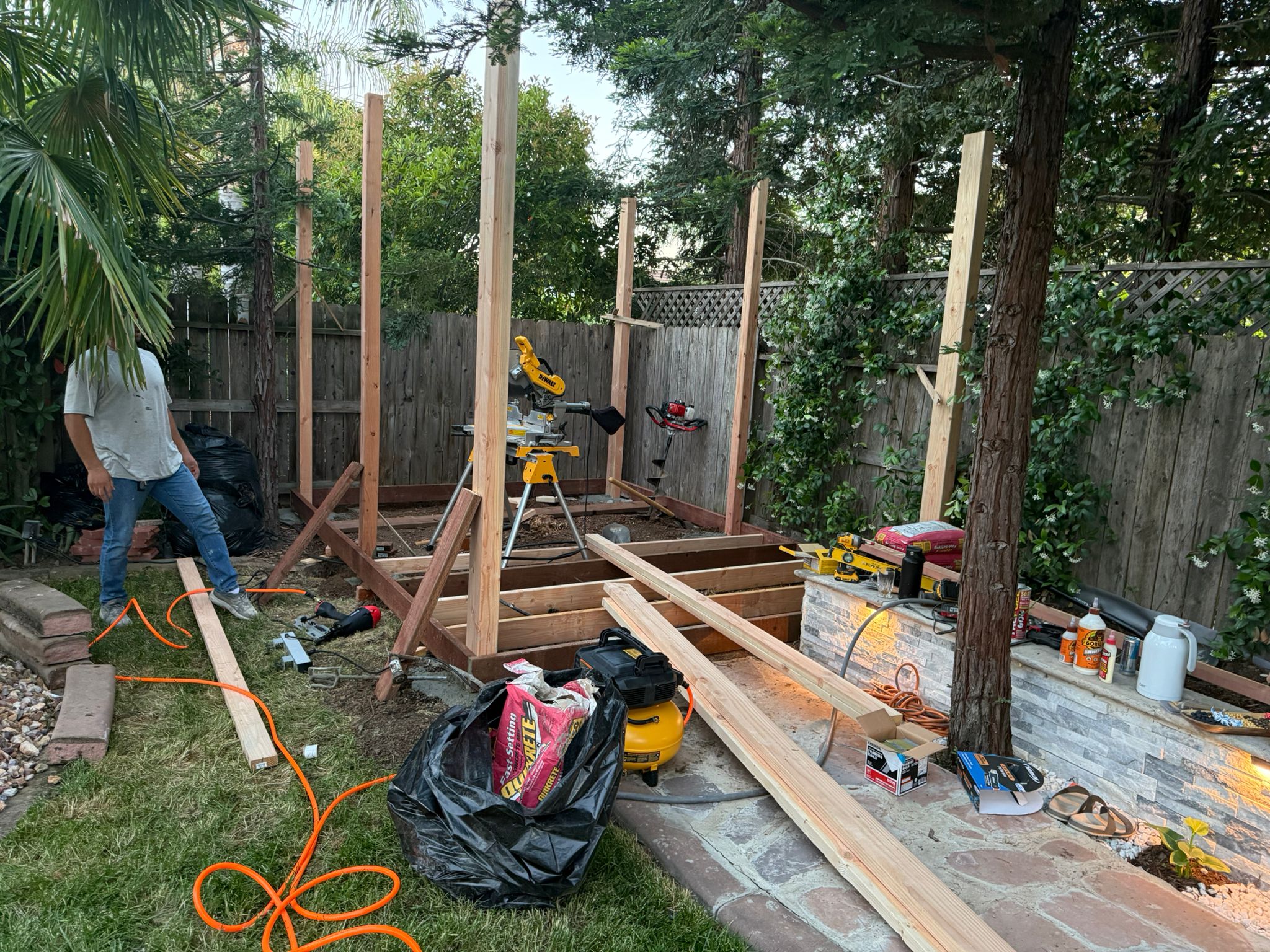 Before: Broken Fence Post